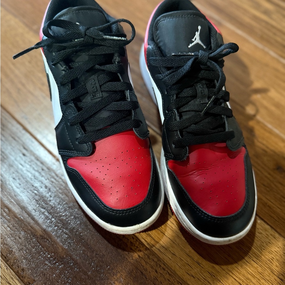Nike Air Jordan Lows Black and Red.
